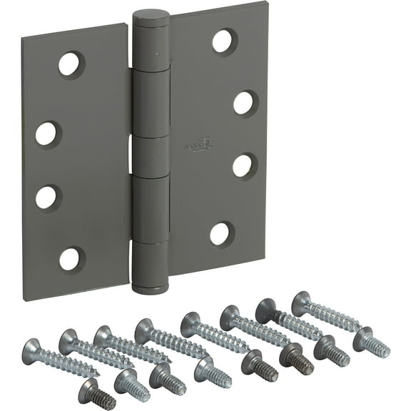 National Hardware - F179 4" SQR Standard Weight Template Hinge - Prime Coat