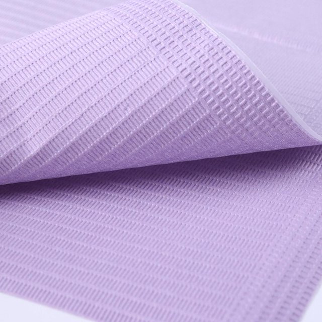 125 piezas desechables impermeable papel médico dental babero pañuelo para el cuello (púrpura) Ehuebsd Cuidado Belleza