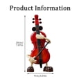 thumbnail image 3 of Animated Cello Music Box with Swaying Motion – Ngheia Red Musical Instrument Ornament for Home Decor, Music Lovers, Soothing Soft Music Player for Desk & Shelf (Easter & Mother’s Day Gift Idea), 3 of 7
