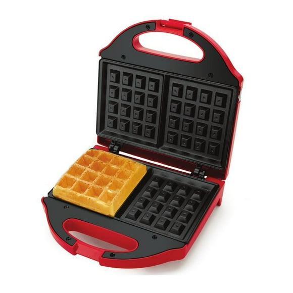 Salton Essentials Belgian Style Waffle Maker Red