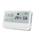 thumbnail image 2 of Moyic Medidor de humedad y temperatura LCD, función de reloj multifuncional, dispositivo higrómetro de pantalla táctil, termómetro probador Electrodomésticos Moyic HA019244-00, 2 of 6