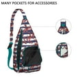 thumbnail image 2 of 4-Pockets Cross Body Bags for Woman Men,Cute Sea Life Sling Bag Chest Bag with Adjustable Strap Women's Crossbody Bags for Outdoors Hiking Traveling, 2 of 4