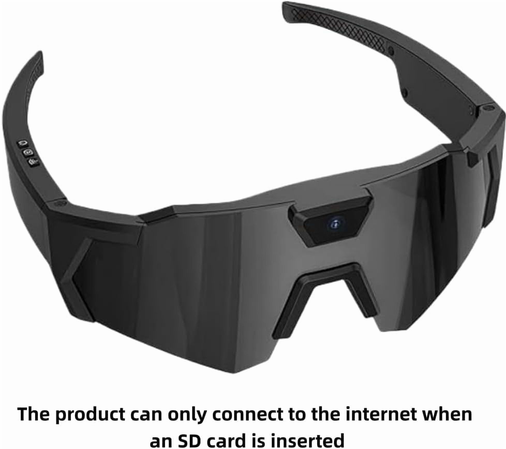 Glasses 4K Baseball Sunglasses with Camera, 2026 Upgrade Smart Camera Glasse for Men Women Sunglasses with Cameras