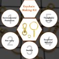 thumbnail image 3 of 150Pcs Gold Swivel Snap Hook Set Swivel Clasp Keychain Hook Lobster Clasp Split Key Rings With Chain And Jump Rings Bulk For Keychain Lanyard Jewelry Diy Crafts Supplies, 3 of 5