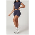 thumbnail image 2 of Conjuntos de entrenamiento for mujer, 2 piezas, sujetador deportivo, camiseta sin mangas, polainas de cintura alta, gimnasio, yoga, ropa activa, camiseta de entrenamiento for mujer, 2 of 7