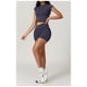 thumbnail image 2 of Conjuntos de entrenamiento for mujer, 2 piezas, sujetador deportivo, camiseta sin mangas, polainas de cintura alta, gimnasio, yoga, ropa activa, camiseta de entrenamiento for mujer, 2 of 7