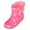 Hot Pink, variant on Adult Women Shoes Custom Wear Rain Bootstoddler Rain Boots Short Rain Boots for Toddler Easy On Lightweight Extra Wide Width Women's Boots Black 13.5