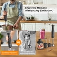 thumbnail image 2 of Rosewill 6-in-1 Multi-Speed Cordless Rechargeable Immersion Hand Blender,  Heavy Duty Motor - Stick Blender, Beaker, Whisk, Chopper, Dual Beater, Milk Frother - For Smoothies, Baby Food, Soup - Black, 2 of 8
