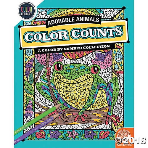 Color by Number Color Counts: Adorable Animals - Coloring Books - 1 ...