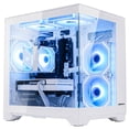 thumbnail image 3 of Hoengager King Gaming PC AMD Ryzen 5 5500 6-Core 3.6 GHz,Radeon RX 6500 XT 4GB, 16GB DDR4 ,1TB PCIe SSD ,ARGB Software, Windows 11 Prebuilt PC-White, 3 of 15