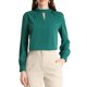 thumbnail image 1 of BLUSA CON CUELLO ALTO PLISADA DE BOTONES Y OJAL PARA MUJERES INSPIRE CHIC EN AZUL LAGO, 1 of 7