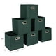 thumbnail image 2 of Juego de 6 cubos Storage Cube Bins Household Essentials, color verde, 2 of 6