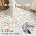 thumbnail image 4 of PureCozy 8'x10' Area Rugs for Entryway Entrance Kitchen Bedroom Office Rugs Boho Moroccan Soft Shag Non Slip Checkered Large Washable Rugs, Yellow, 4 of 5