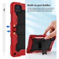 thumbnail image 7 of JBuwsdan for Urao X109 Tablet 10.1 Inch Tablet Case,Shockproof Heavy Duty Built-in Kickstand with Shoulder Strap Case for Urao X109 Android 16 Tablets 2026(Red/Black), 7 of 7