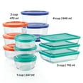 thumbnail image 5 of Pyrex Simply Store 24-Piece Glass Food Storage Container Set with Lids, 5 of 9