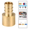 thumbnail image 2 of For Pex-B Female Sweat Adapter,Brass Fitting Adapters,Barb Pipe Plumbing Fitting, 2 of 7