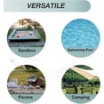 thumbnail image 4 of Couverture de Bac à Sable, Couverture de Bac à Sable pour Enfants pour Protection du Sable et des Jouets, Couverture Protectrice Carrée avec Cordon de Serrage 200*200*20cm, 4 of 5