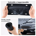 thumbnail image 2 of Par Marco De Matrícula  Bloosom De Silicona Coche Universal Negro, 2 of 4