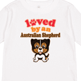 thumbnail image 4 of Inktastic Australian Shepherd Dog Gift Boys or Girls Long Sleeve Toddler T-Shirt, 4 of 5