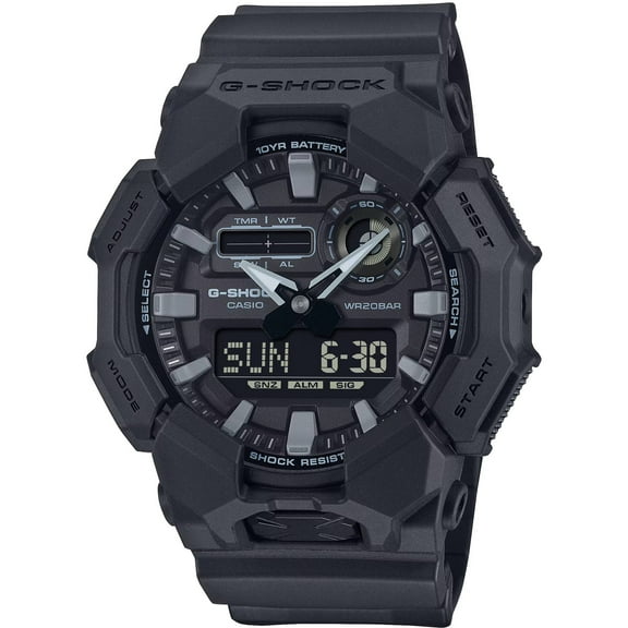 Casio GA010-1A1 Men's G-Shock Black Resin Strap Ana-Digi Watch