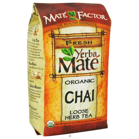 Mate Factor Chai Yerba Mate, 12 Oz