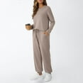 thumbnail image 4 of SUNBS Lounge Set for Women Sweatsuit 2 Piece Outfits Loose Jogger Sets Fall Outfits Solid Tracksuits with Pockets, 4 of 6