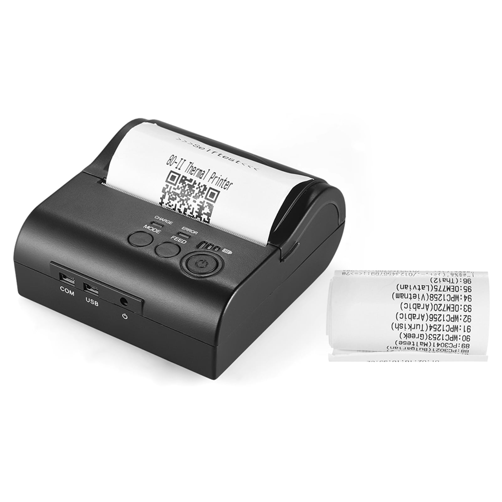 Bisofice POS8001DD 80mm Mini Portable Wireless USB Thermal Printer