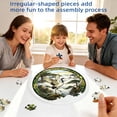 thumbnail image 3 of 7.4in Acrylic Jigsaw Puzzle Suncatcher – Brain Teaser Game for All Ages, Sun Catcher Puzzle for Window Hanging Gift #012, 3 of 7