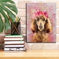 thumbnail image 3 of Epic Graffiti 'Flower Crown Poodle' by Furbaby Affiliates, Canvas Wall Art, 12"x16", 3 of 8