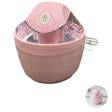 Pink 16.9 fl oz / 500 mL Automatic Ice Cream Maker, 5.6 x 6.5 in / 14.3 x 16.5 cm Mini Soft Serve Machine, UL GS S-JET 3C Certified Electric Personal Frozen Dessert Maker for DIY Healthy Treats, Pink