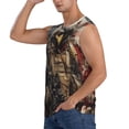 thumbnail image 3 of Pofeuu Bald Eagle Soldier Print Men's Muscle T-Shirt, Sleeveless, Muscle Tank, Classic Muscle Tee Top For Men Casual Sleeveless Muscle T-Shirt Trendy Clothes-Medium, 3 of 7