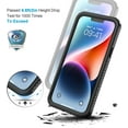thumbnail image 5 of REQO iPhone 14 Case, IP68 Waterproof Dustproof Case with Built-in Screen Protector, Rugged Full Body Shockproof Phone Cover for iPhone 14, 6.1 inch (Black), 5 of 7