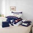 thumbnail image 6 of Manfei Boys Baseball Bedding Comforter Set 7 Pieces for Kids Teens, Ball Gaming Full Bedding Set, Athlete Gifts Fitted Sheet Flat Sheet, Super Cozy Bedroom Decor, 6 of 8