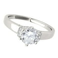 thumbnail image 3 of Aonejewelry 0.70 Ct. Twt Diamond Vintage Inspired Engagement Ring Crafted In 14k Solid White Gold, 3 of 4