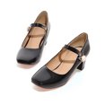 thumbnail image 3 of YOWMNS Women's Mary Jane Shoes - Stylish Chunky Heel Ankle Strap Dress Shoes, 3 of 5