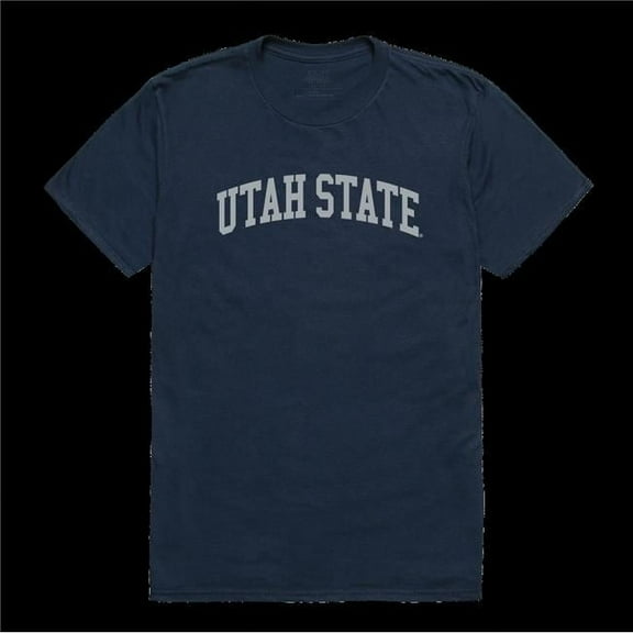 W Republic 537-250-NV2-05 Utah State Aggies College T-Shirt, Navy - 2XL