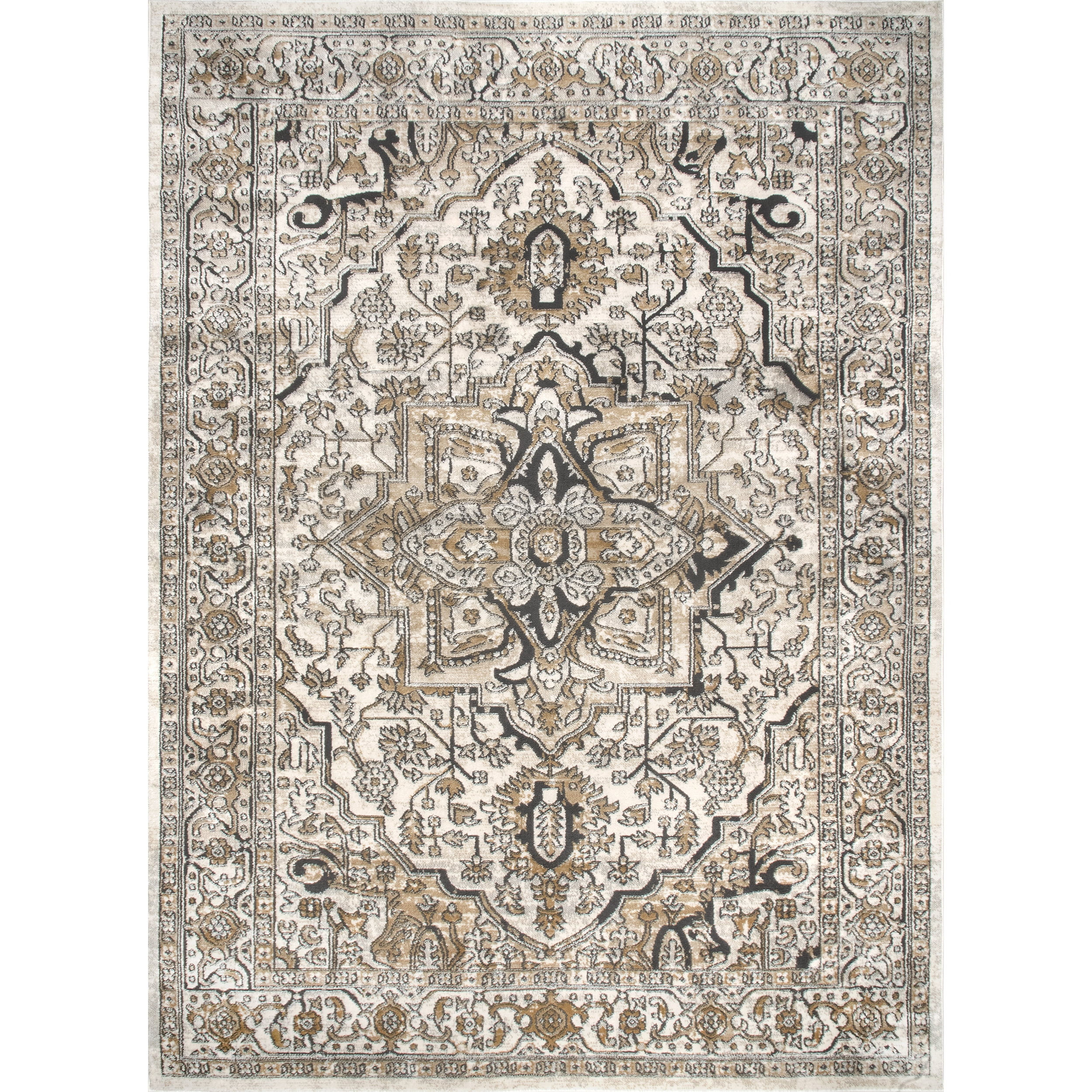 nuLOOM Leslie Cotton Flatweave Striped Runner Rug, 2' x 8', Ivory