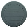 thumbnail image 2 of Roundhill Furniture Rene Round Wood Pedestal Side Table, Teal Blue, 2 of 4