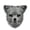 Grey, variant on Halloween Plush Fox Mask with Moving Jaw,Realistic Fox Head Mask,Furry Fursuit Fox Mask