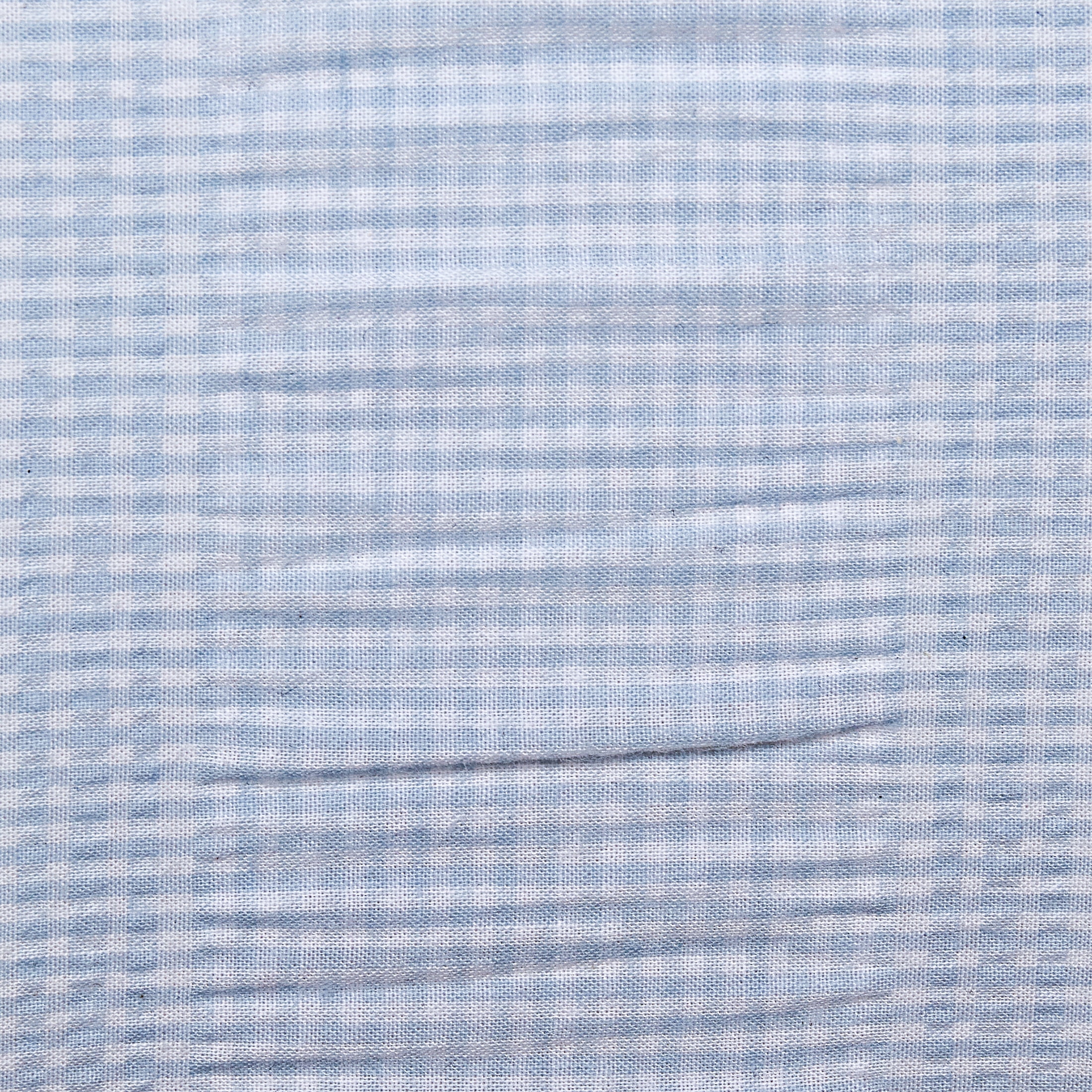 My Texas House Ruched Gingham 3-Piece Blue Adult Comforter Set, King