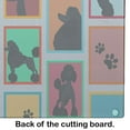thumbnail image 4 of Lots of Black Standard Poodle Glass Cutting Board Large 12 in x 15 in, 4 of 4