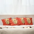 thumbnail image 7 of Ambesonne Chinese New Year Throw Pillow Cover 4 Pack, Family Dinner, 18", Multicolor, 7 of 7