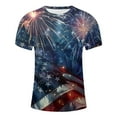 thumbnail image 4 of Vetsdori Mens Casual Shirts Multicolor Pullover Patriotic Dry fit Stylish Sports Printed Short Sleeve T-Shirts for Men Gym, 4 of 5