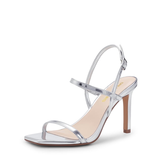 Sandalia DREAM PAIRS DWUMHS2533 Plata Mujer Talla 8.5 Tacón 9 cm