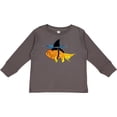 thumbnail image 3 of Inktastic Funny Goldfish with Shark Fin Boys or Girls Long Sleeve Toddler T-Shirt, 3 of 5