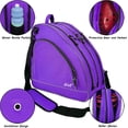 thumbnail image 7 of WOLT Purple Ice Skate Roller Skate Bag, Inline Skate Bag with Adjustable Shoulder Strap, 7 of 7