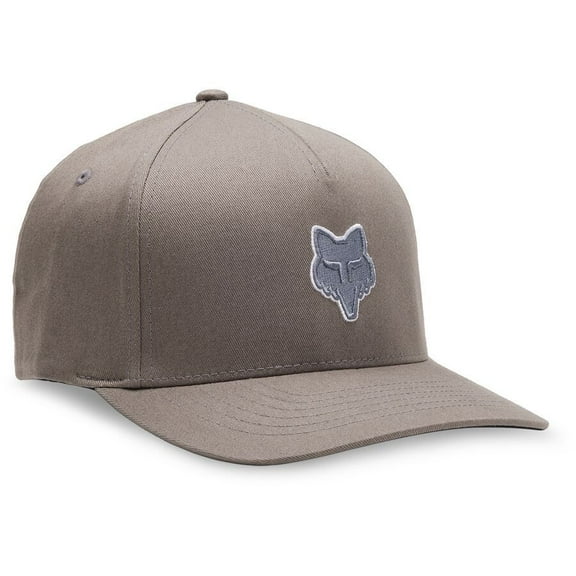 Fox Fox Head Flexfit Hat (Lg-XL, Steel Gray)