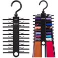 thumbnail image 1 of 2-PACK Tenby Living Black Tie Rack, Organizer, Hanger, Holder - Affordable Ti..., 1 of 5