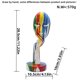 thumbnail image 2 of Escultura, figura facial abstracta colorida, máscara moderna de resina, 2 of 2