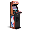 thumbnail image 1 of Arcade1Up NBA Jam Deluxe 2-Player Control Panel Arcade Machine - 3 Classic Games, Retro Game Console for Home, Tall Cabinet with 17-Inch Screen, Stand Up Video Game for Game Room, 1 of 10